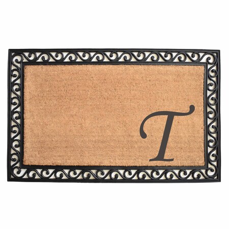 Monogram Door Mat, Coir, Black, Natural, 30 in W x 48 in L